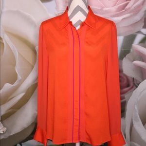 Gianni Bini Orange Top/ Blouse